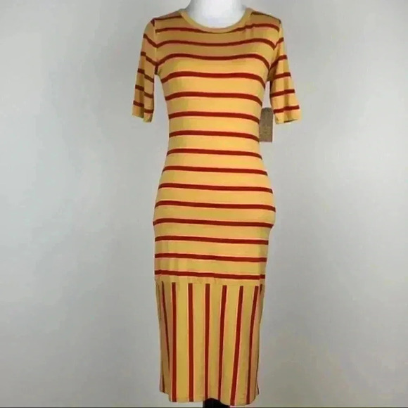 LuLaRoe Dresses & Skirts - New Lularoe dress sz XXS 00-0 Julia striped pencil